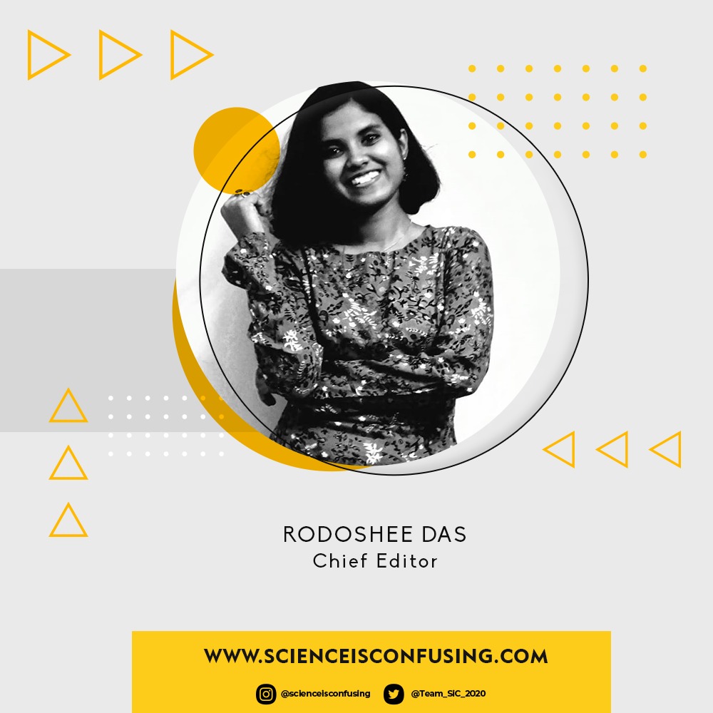 Team_SiC_2020's tweet photo. Meet our Chief Editor of the Month!
Rodoshee Das, a philomath and a bookworm, majoring in economics.
#science #scienceisconfusing #scienceblogs #sciencelover #sciencenews #sciencefact #followusformore #editorial
#editorialboard #editors #subed #subjecteditor #chiefeditor https://t.co/XurQDZVmgz