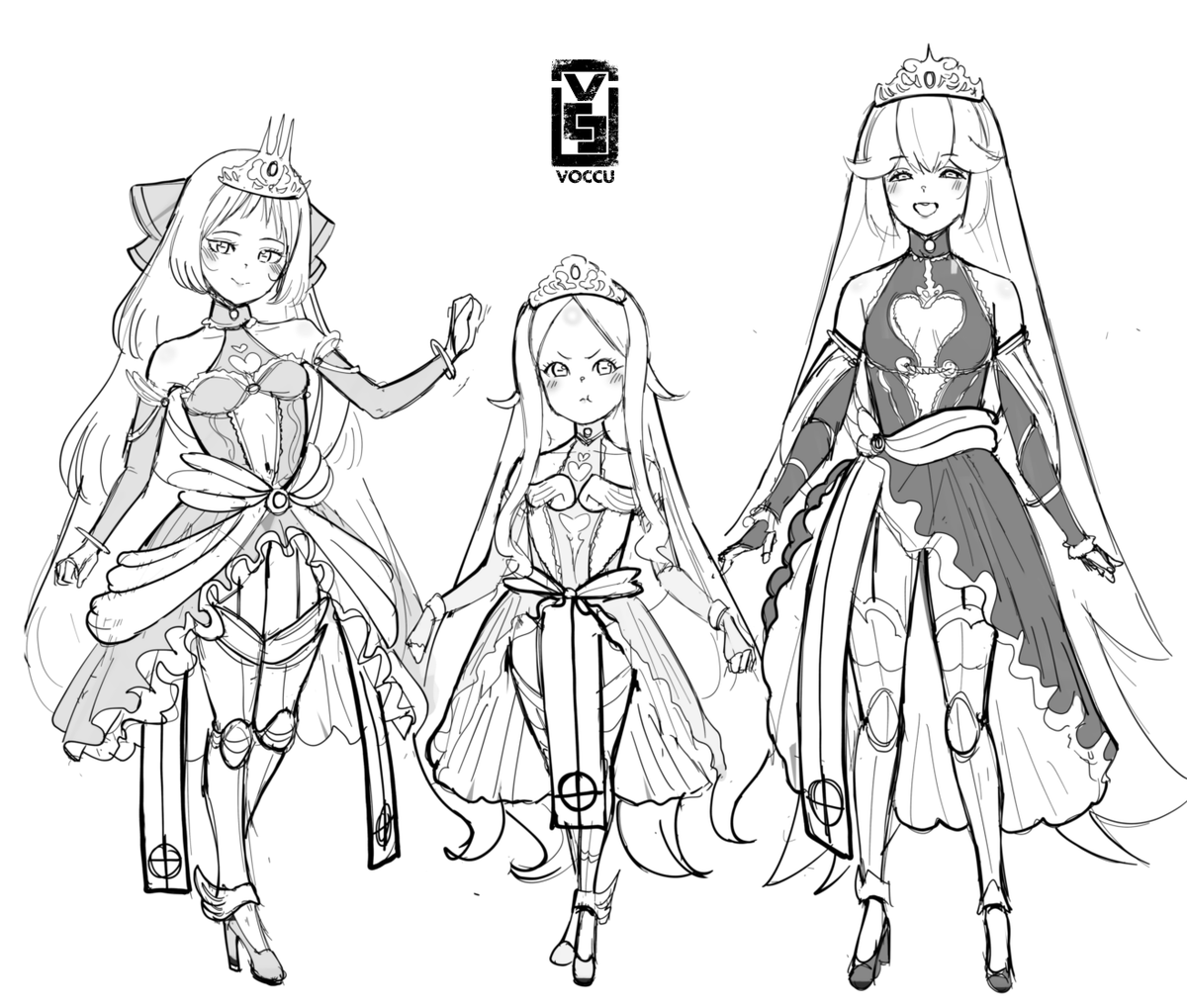 Inktober Day 27: The 3 Divine Princesses 