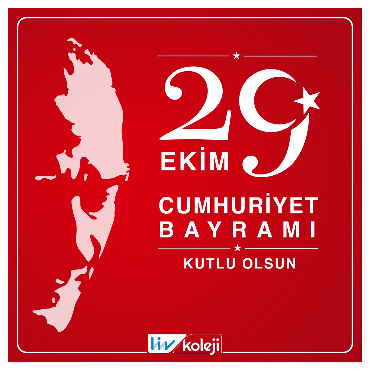 Eğilmez başımız, taç yaptık hürriyeti, zaferle kalbimize yazdık cumhuriyeti.
Cumhuriyetimizin 97. Yılı kutlu olsun. #29ekimcumhuriyetbayramı #livkoleji #eğitim #okul #livcollege