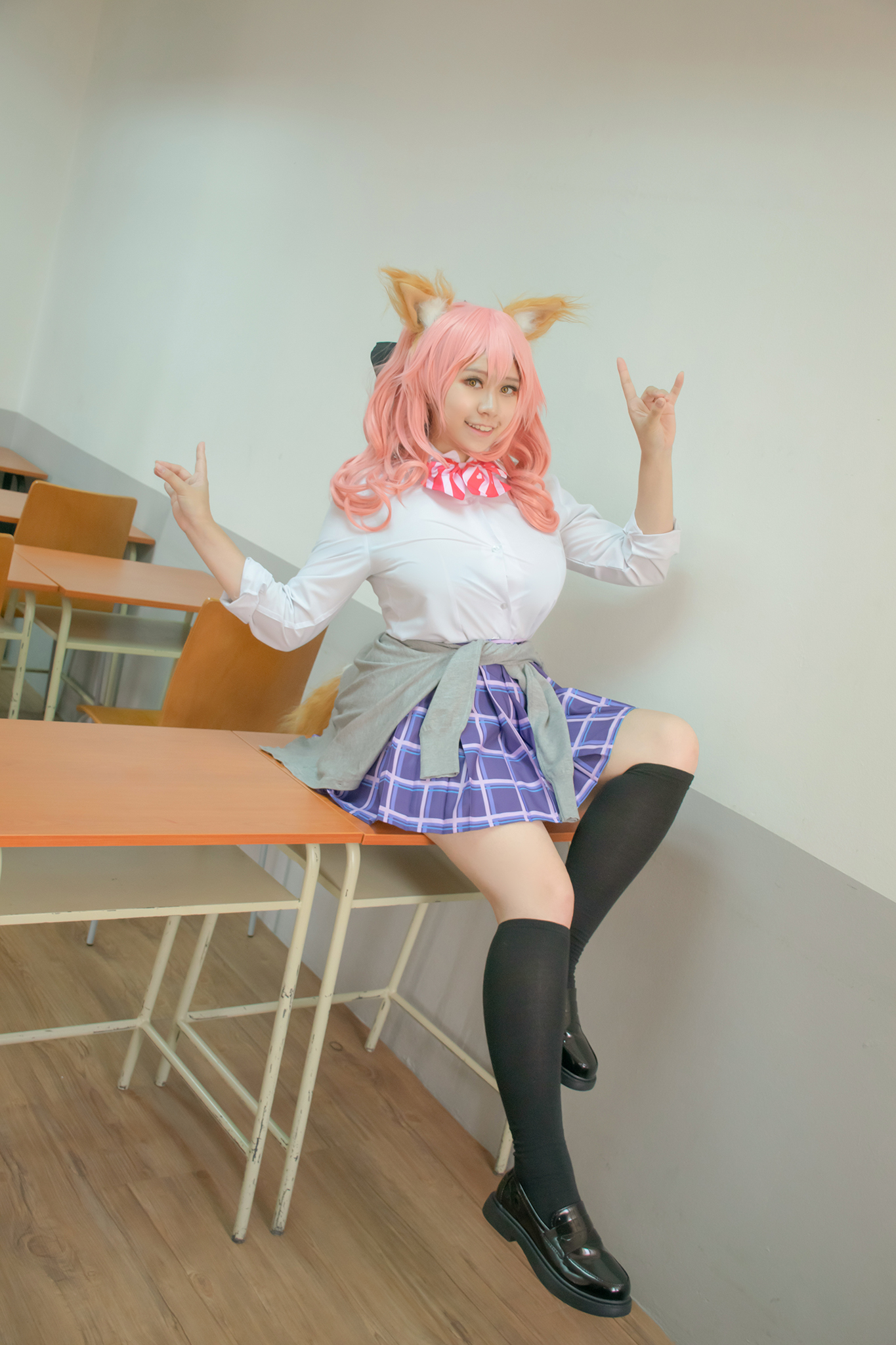 【カスタマイズ】FGO 玉藻前　キャスター　同人メイド服コスプレ カスタマイズ】FGO 玉藻前 キャスター 同人メイド服コスプレ