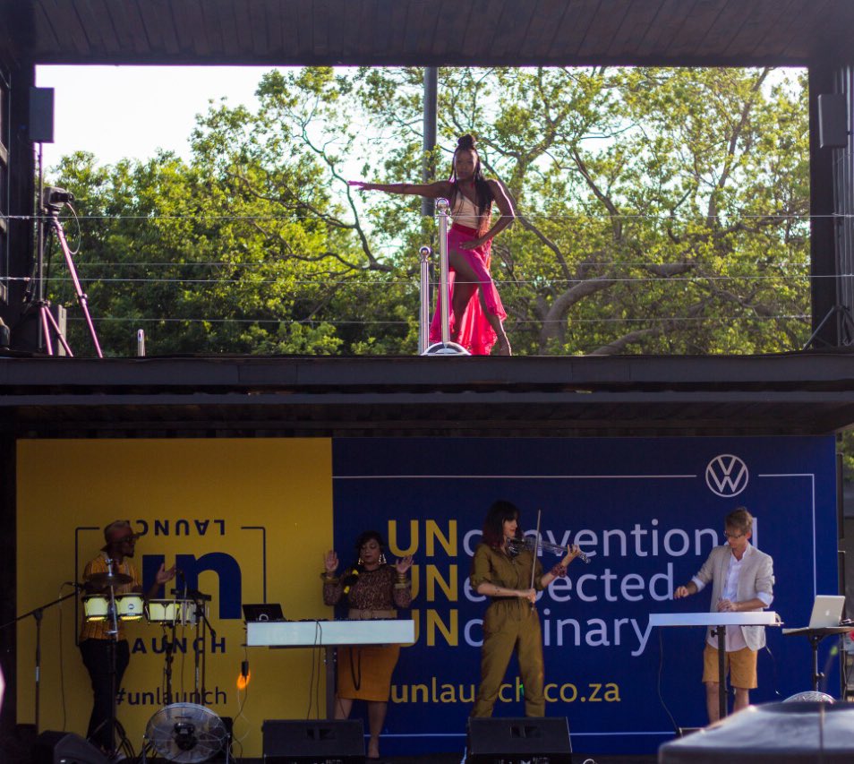 NadiaRomanos's tweet photo. There’s such a vibe on William Nicol and Sandton Drive in Joburg with ballerinas and live music 🤩 Anyone know what an #UNlaunch is? https://t.co/tQtAqOg2PY