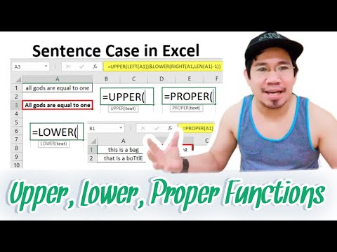 stupidloverboy's tweet image. How to Convert Text in Excel to be in Capital, Small &amp;amp;amp; Proper Letters using Formula in a Fastest Way – Excel #ExcelisFun #BastaSuplado. youtube.com/watch?v=RewvXu…