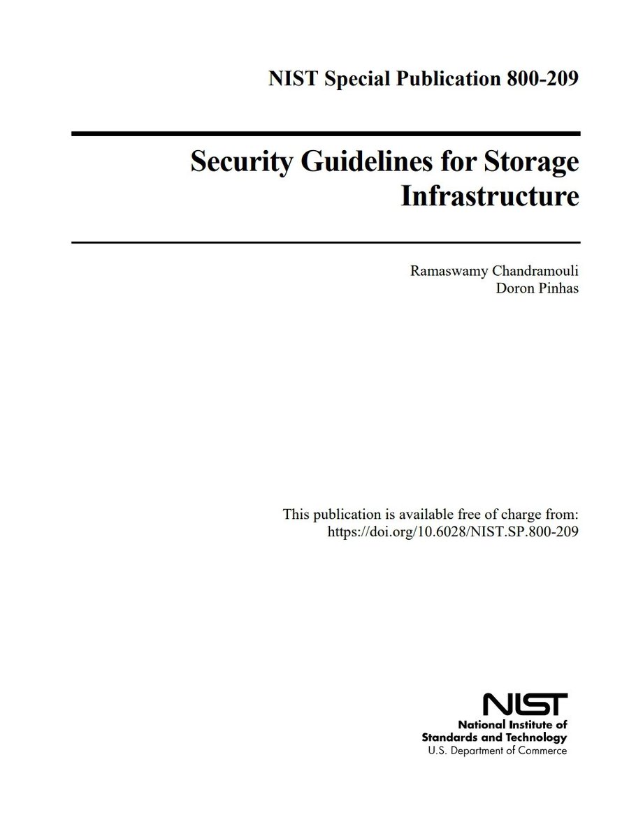 matthieugarin's tweet photo. 🇺🇸 Le #NIST publie un excellent guide de sécu des infras de stockage 👍 #ALire, c'est très complet ! https://t.co/rNJGLWCoHO

1️⃣ Excellent pour rédiger une politique de sécurité, le travail est fait à 90% 📚
2️⃣ NAS, SAN, CAS, virtualisation, Cloud.. le sujet est adressé largement https://t.co/VbWTO5s7UX