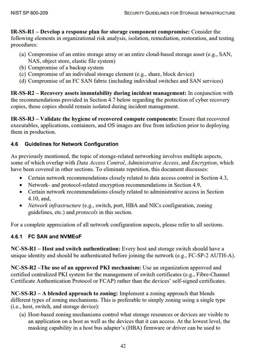 matthieugarin's tweet photo. 🇺🇸 Le #NIST publie un excellent guide de sécu des infras de stockage 👍 #ALire, c'est très complet ! https://t.co/rNJGLWCoHO

1️⃣ Excellent pour rédiger une politique de sécurité, le travail est fait à 90% 📚
2️⃣ NAS, SAN, CAS, virtualisation, Cloud.. le sujet est adressé largement https://t.co/VbWTO5s7UX