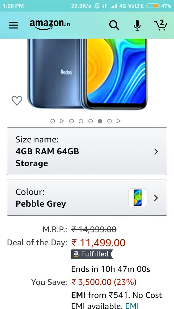 rjanardhan's tweet image. Answer 👉 ₹ 11,499

#AmazonSpecialsRedmiNote9  #AmazonGreatIndianFestival
@amazonIN

💫 ✌
@kalpana7867 
@iwasbornhot
@Godisgreat001
@s4success2win
@prashantjm786