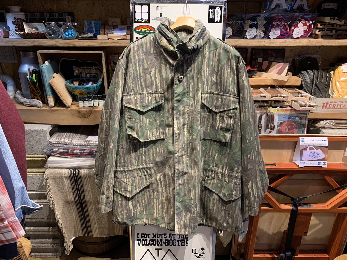 Outside Kawasaki Used Real Tree Camo Field Jacket Size L Price 00 Tax M 65タイプの リアルツリーカモ ダック地な肉厚な生地 かっこいいです 川崎 川崎駅東口 新品 セレクトショップ 古着 ユニセックス ミリタリー リアルツリーカモ