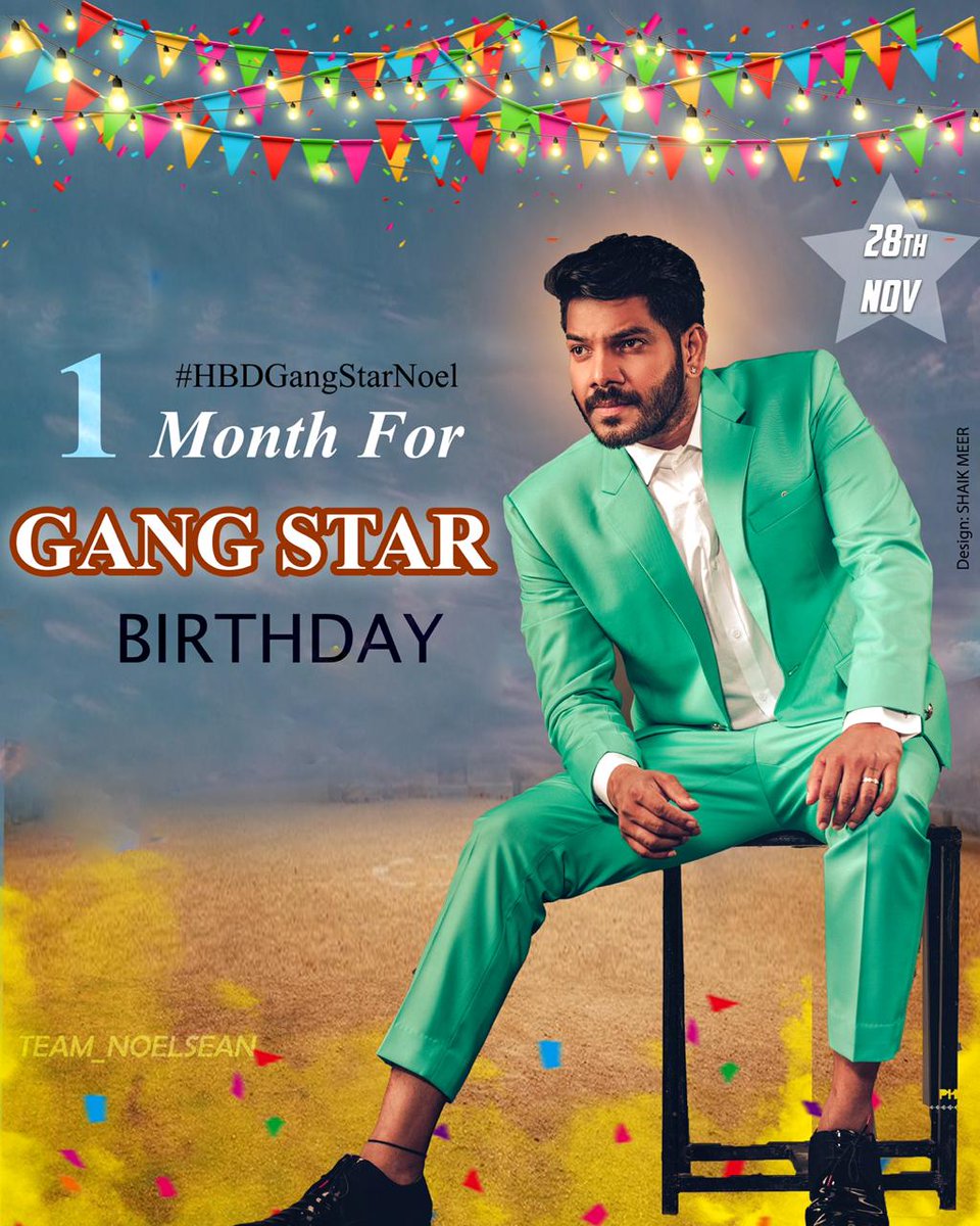 ShivaTroy's tweet photo. Let the celebrations begin🎉
Only One Month to go for our Gang⭐ @mrnoelsean Birthday! 🥳
Wishing him nothing but the best in the #BiggBossTelugu4 house 
- #TeamNoel
#1MonthforGangstarBirthday #HBDGangstarNoel #Noel #NoelSean #Gangstar https://t.co/lcU9ahH03C
@TeamNoelSean1 https://t.co/S0ZMddBH9G