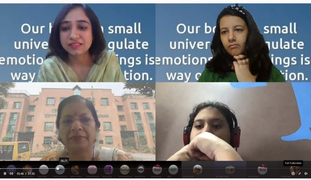"Our body is a small universe to regulate emotions and feelings" #informativesession by Ms Preeti Govil  giving mantras to the Ss  how to develop positivity in oneself by melting away your negativity. <a href="/sdg4all/">AhlconIntl4SDGs</a> <a href="/AhlconI/">AHLCON INTL</a>
<a href="/ashokkp/">Ashok Pandey</a> <a href="/y_sanjay/">Sanjay Yadav</a> <a href="/sunita_rajiv/">Sunita Rajiv</a> <a href="/imran_risha/">Risha Imran</a> <a href="/TarannumBhasin/">Tarannum Bhasin</a>