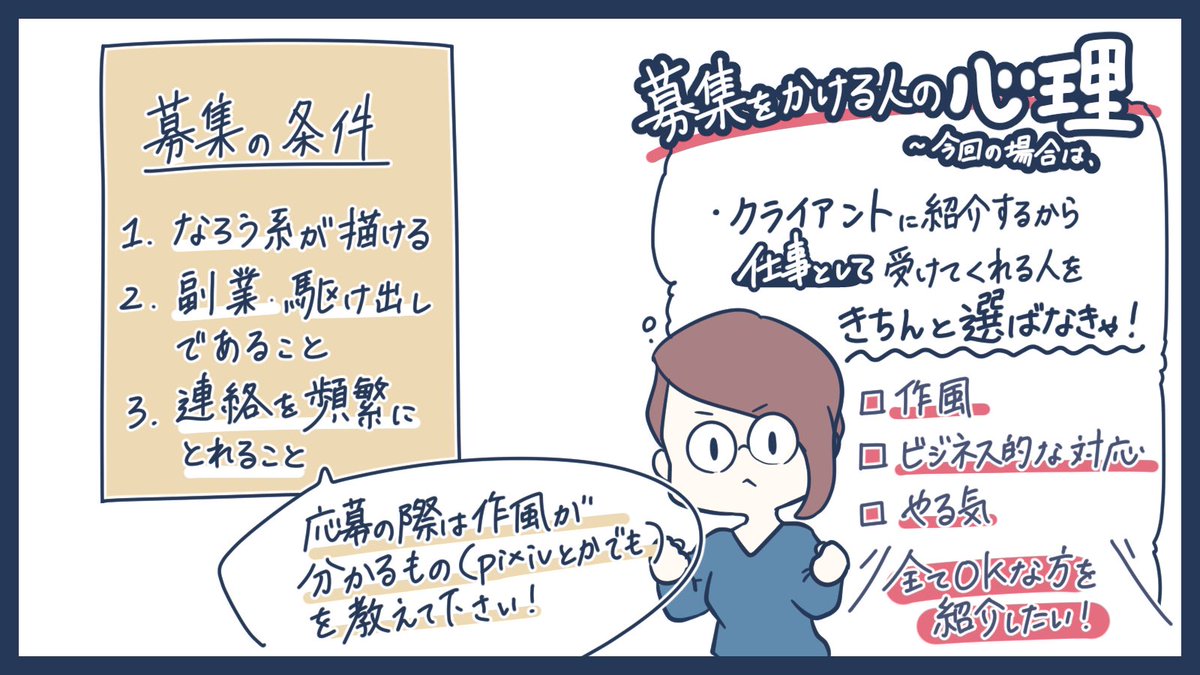 絵師さんを募集して採用した方と できなかった方の例まとめ Togetter