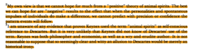 Thought I was done ranting, but then saw these footnotes in the piece. One can write an entire article on this topic and still not get it. There's no systematic "theory" going on--just a statement about "human nature." And there's no "irony" or "witty" allusion, either.