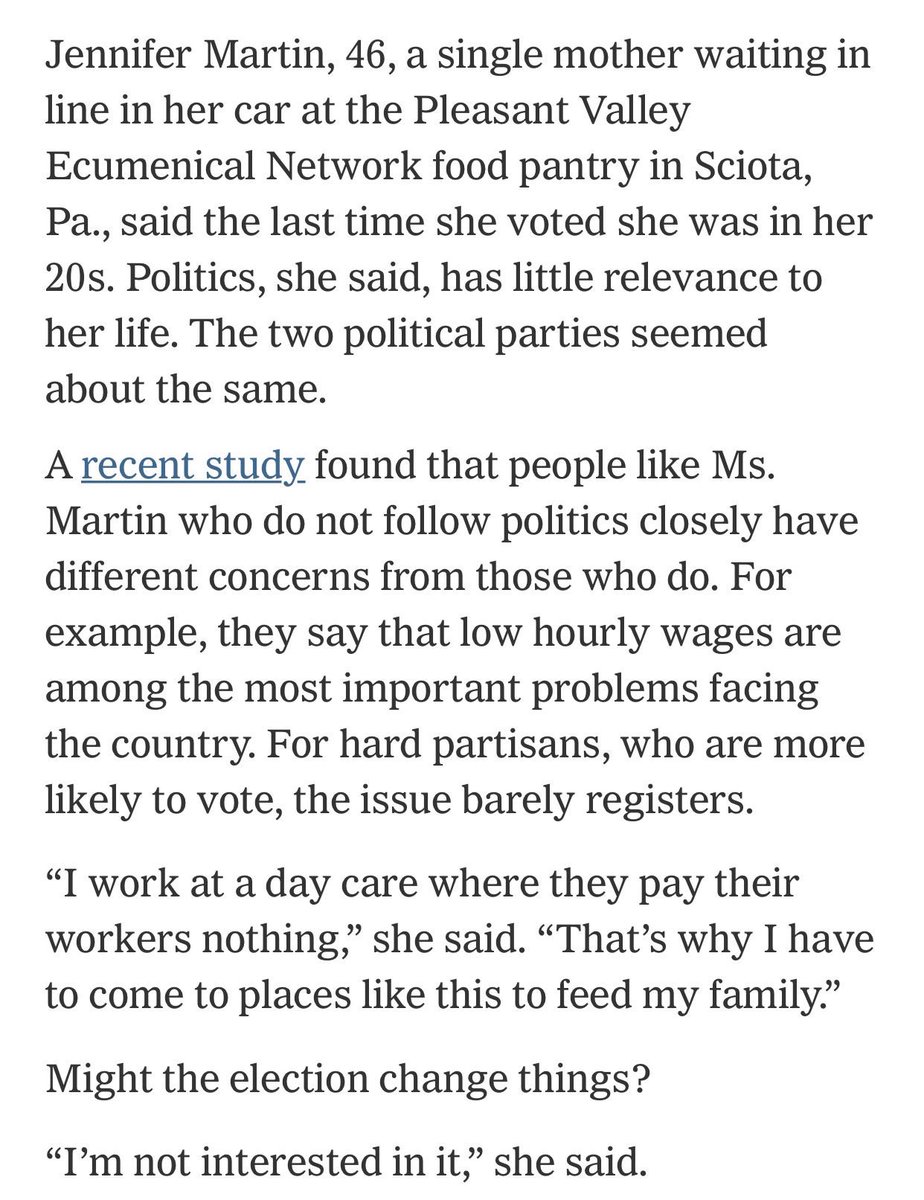 I'd rather read 1,000 pieces like this that actually try to understand why people are disillusioned than another tirade from some cloistered, overpaid fucking hobbit at some stuffy, fledgling magazine about how enriching failed GOP consultants is the answer to all our problems.