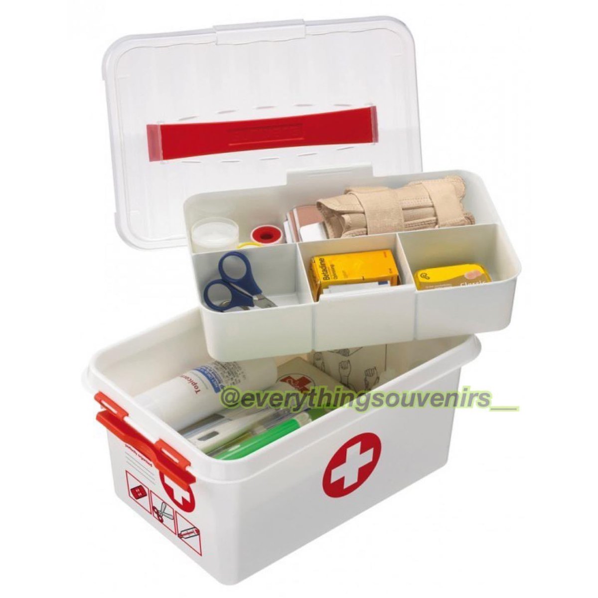 FIRST AID BOXYou can organize all your first aid necessities in this handy storage box, it comes with an extra insert. Price: 5000Please RT