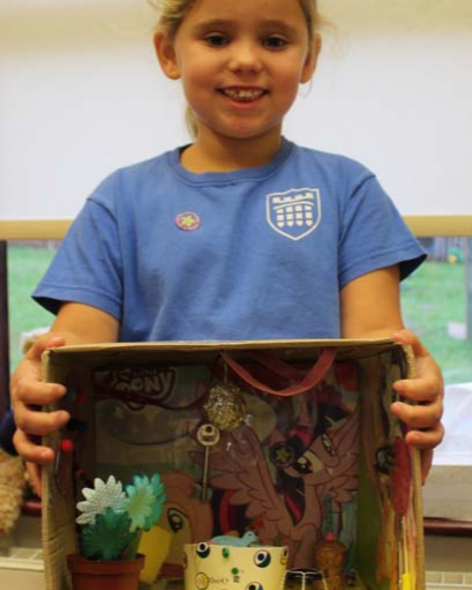 Langley_Prep's tweet image. Well done to Year 2 pupil Sophia A, who took the initiative to create a very impressive small world play house at home, including lots of intricate details #IndependentLearner #Creativethinker