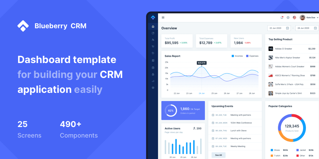 system_eva's tweet photo. Hello everyone! 👋

Today we happy to share a little more about our Blueberry CRM 💜

Check our new shot on Dribbble: https://t.co/NxB6PfF17f

Download Demo for Free: https://t.co/17HukD0o0K
Download Full Version: https://t.co/t3LN5ghm0h https://t.co/08qQC9R2YS