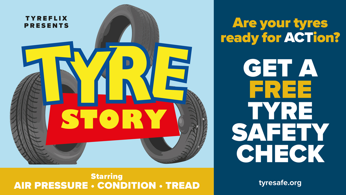 Tyresafe's tweet photo. Remember if you’re caught driving with illegal tyres, you could be saying ‘Goodbye Partner’ to £2,500, and ‘howdy’ to 3 points on your licence for each illegal tyre. #CheckTyres #ReadyForACTion? #TyreSafetyMonth2020 https://t.co/h1aZs2h55a