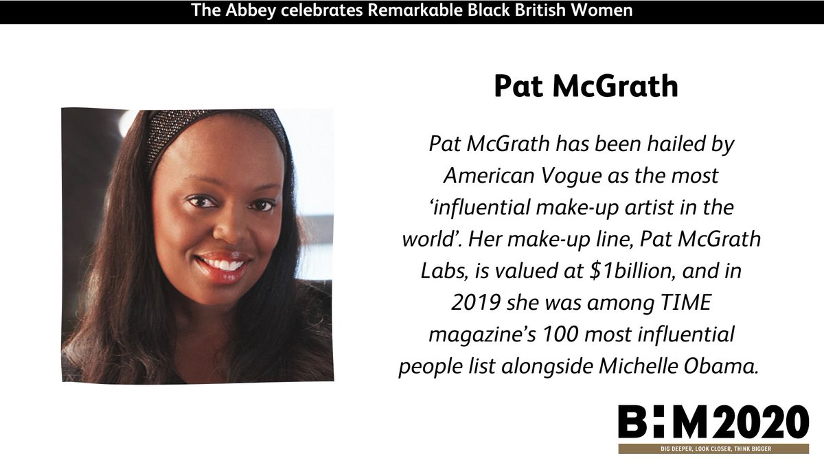 Today in celebration of #blackhistorymonth we celebrate Pat McGrath