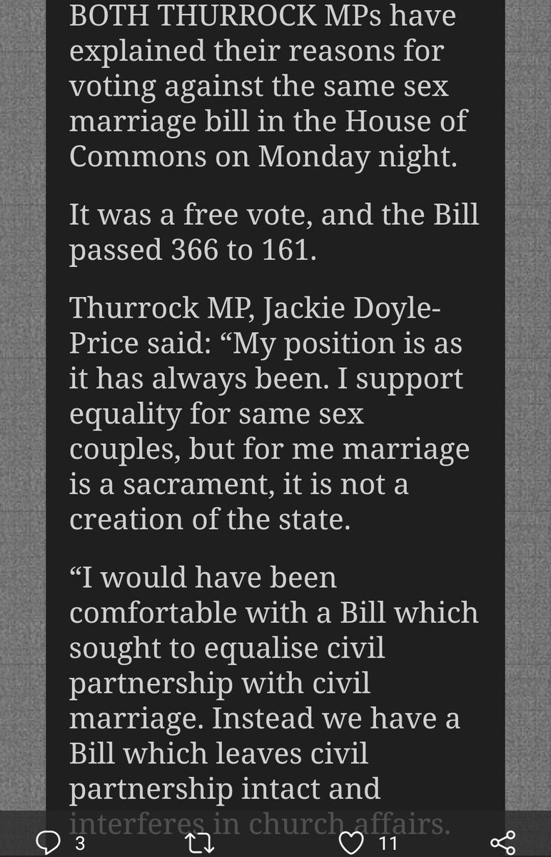 Stephen has written this in support of the UK LGB Alliance setting up an Irish Twitter account.Ironically, they are supported by politicians like Baroness Emma Nicholson (good friend of JK Rowling) and Jackie Doyle-Price, who still oppose Stephen's right to get married. 3/