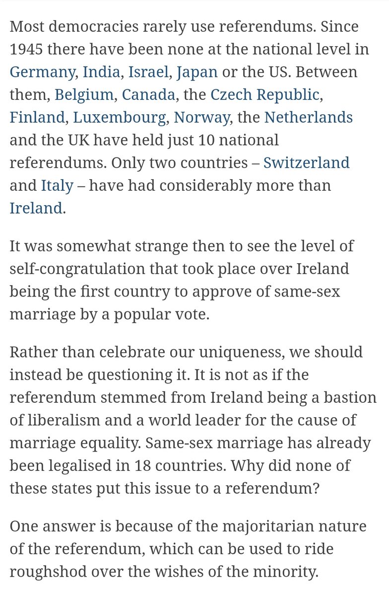 Stephen, and the transphobic LGB Alliance that he supports, rewrite history.Many gay people would have dearly loved to avoid the debate around the 2015 Irish referendum, and it was seen by many as a necessary evil. Here are two quotes about that in the Irish Times in 2015. 2/