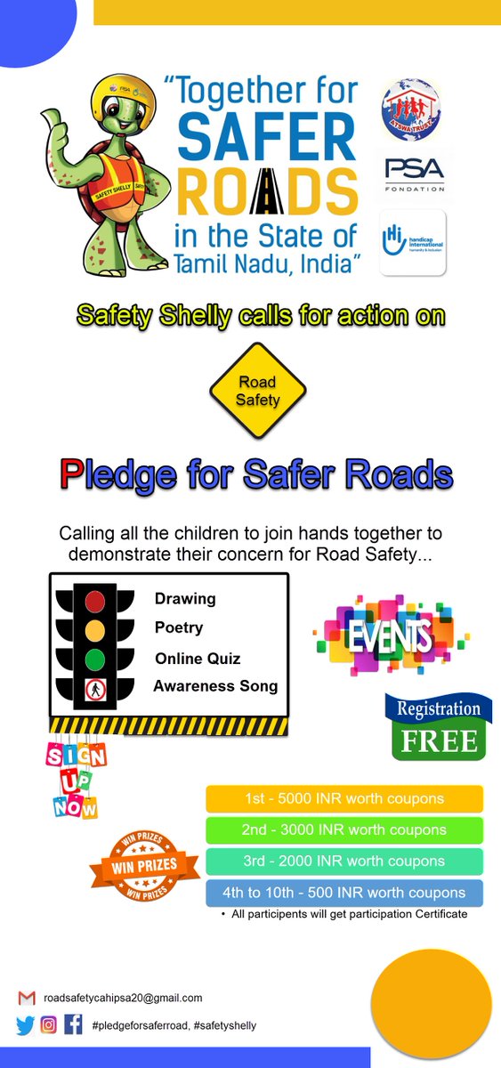 Road__Safety's tweet photo. Pledge for Safer Road - Safety Shelly Calls you children for action. Our upcoming event - Campaign for Raod Safety 
 #SafetyShelly #tamilnadu #chennai #schoolroadsafety #SaferAtHome #SafetyOnRoad #FollowTrafficRules #chennaidiaries #pledgeforsaferroads #safetyshelly https://t.co/KHJCyLqWPR