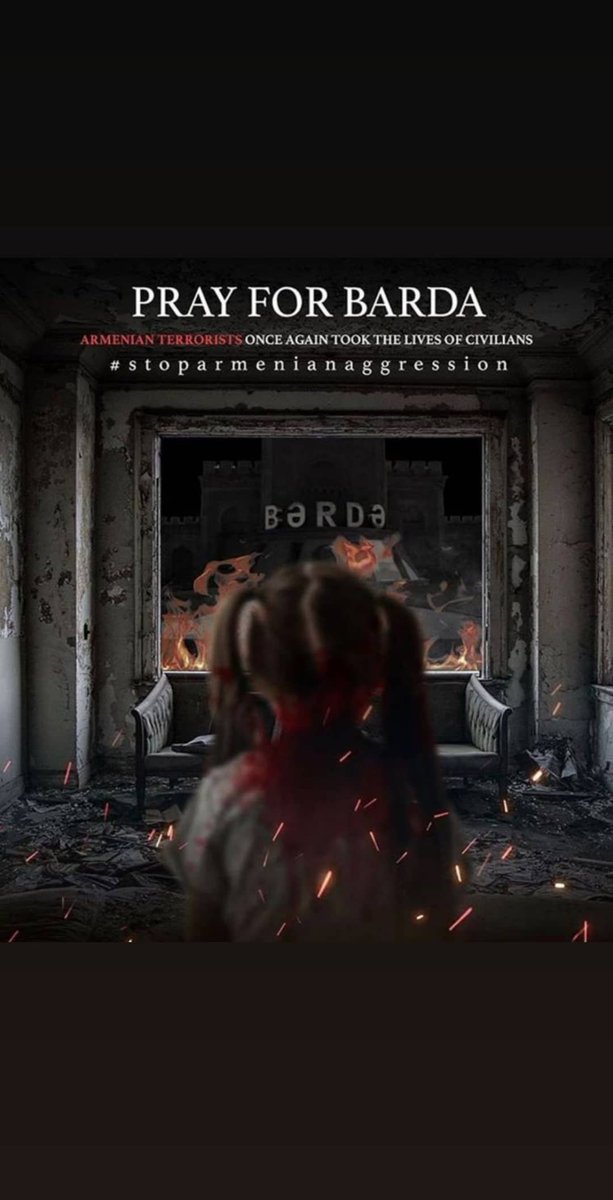 Armenian terrorists are still attacking Barda. Let someone stop this atrocity. What is the fault of our civilian population? We just want our lands. We do not touch the civilian population of Armenia. Get out of our lands‼
#PrayForBarda 
#StopArmenianTerrorism
