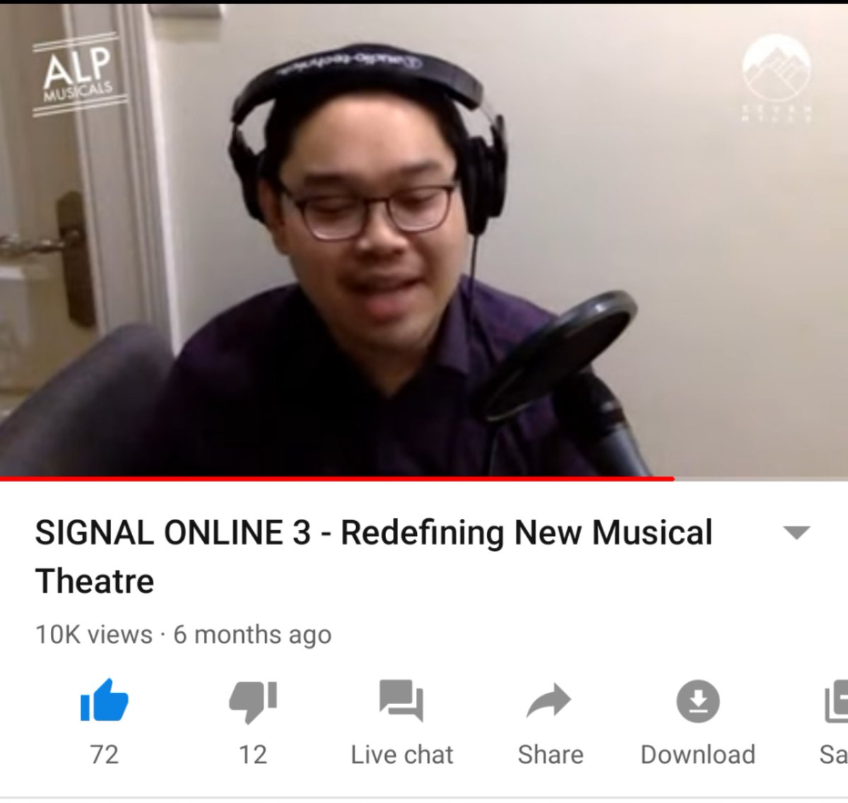 But one writer  @HilmiJaidin saw the livestreams and came up with an idea to conceive a show specifically for this new medium. A piece about how the internet can be used to radicalise people. He premiered the first song from it at SIGNAL ONLINE 3 back in April
