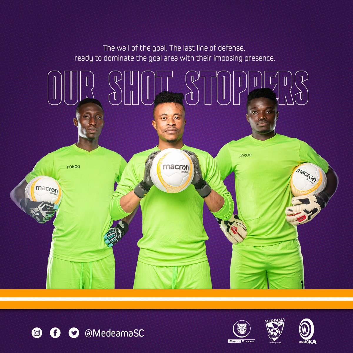 MedeamaSC's tweet photo. ⚽️☄️🧤 

🔜 @GhanaLeague 

#MauveandYellow  💜💛 #MEDSCtotheNextLevel https://t.co/g5Btbm7xlh