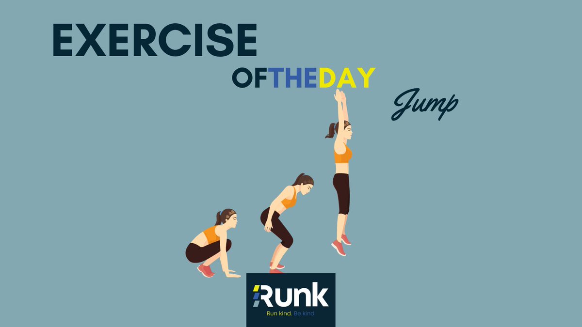 runkindbekind's tweet photo. Introduce plyometric exercises such as a jump into your workouts, to improve speed and strength. The jump will build strength and power in your glutes, quads and calves! 

#workout #ukrunchat #247running #runningcommunity #runningform #runkindbekind #runningstrength #runningform https://t.co/uBJP7TcL92