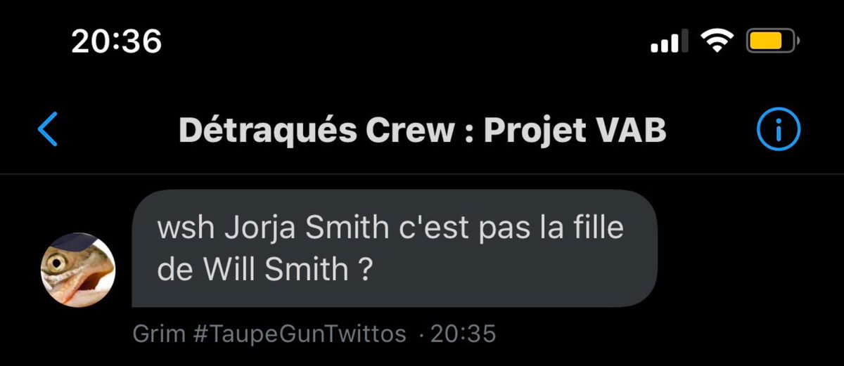 Sachez qu'il était sérieux en posant la question