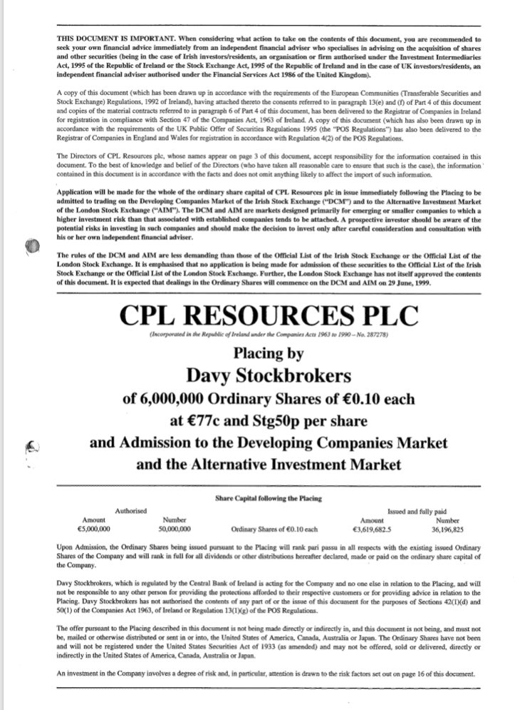 Wexboy_Value's tweet photo. CPL:ID 2427:JP

Congrats to @AnneHeraty &amp; @LornaConn3:

https://t.co/mnDq8rQ6KR

Today’s #Outsourcing offer for #CplResources is testament to a biz Anne built/pivoted/evolved over 30yrs+ of continuous profitability &amp; now boasts €100M+ of gross profit vs. €7.6M at its 1999 IPO! https://t.co/SyTbT7PSB7