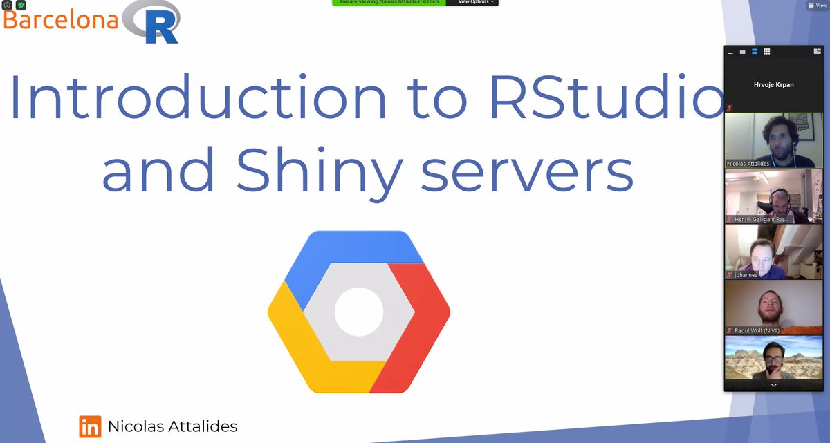hrvojekrpan's tweet photo. Workshop - Deploying #Shiny app to #GCP in less then an hour :) #barcelonar #viennar #RStats https://t.co/6KgULwNCdh