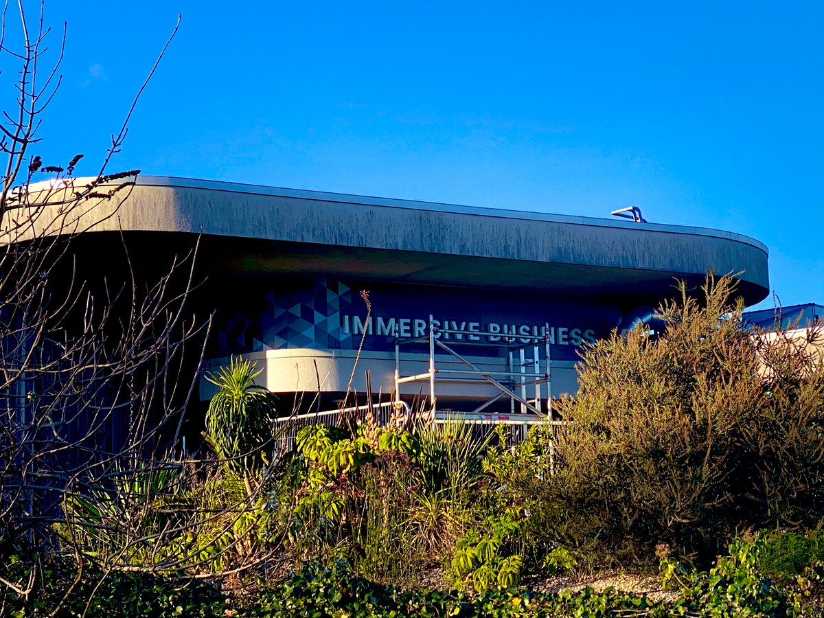 Brilliant to see this exciting new project become really visible on Campus today.

Looking forward to the refurbishment work being completed in the coming weeks #ImmersiveBusiness
<a href="/FalmouthUni/">Falmouth University</a> <a href="/UniExeCornwall/">University of Exeter, Cornwall</a> @falmouthexeter <a href="/SoFT_Facilities/">SoFT Facilities</a> <a href="/Falmouthgames/">Games At Falmouth</a>