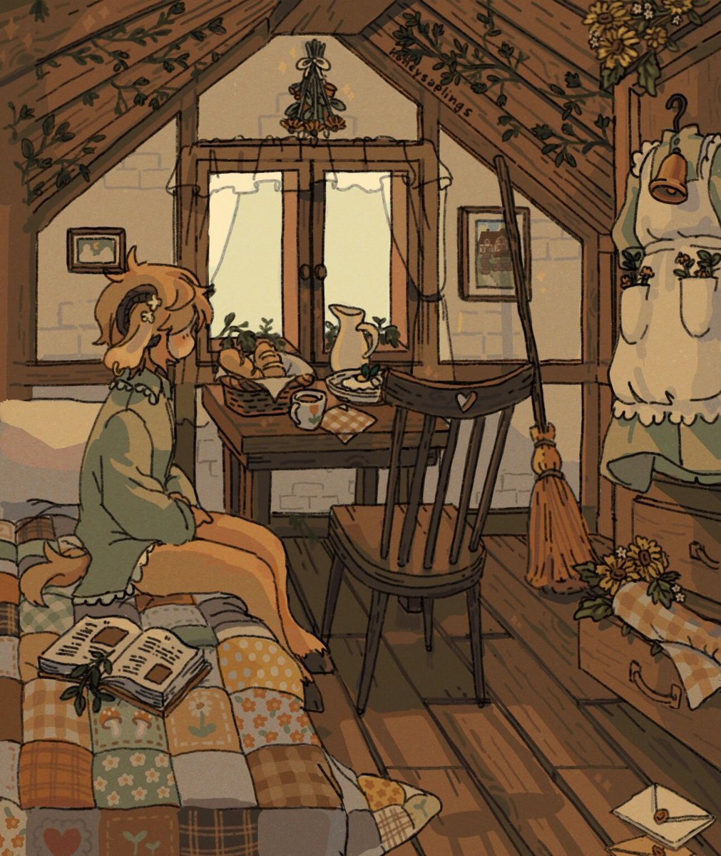 #LovelyClutter sorta ...
i hope to get better at backgrounds, they’re my favorite thing to draw!!