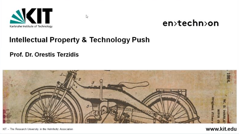 ResearchGermany's tweet photo. #InnovationWeek2020 was kicking off today with a lecture on #IntellectualProperty & #TechnologyPush by Prof. Terzidis of @KITKarlsruhe , which is one of the host institutions next to @TU9_Germany, @RWTHInnovation and @Uni_Stuttgart .
Find out more: https://t.co/JAc5lvVGqc https://t.co/klsnTa5neX