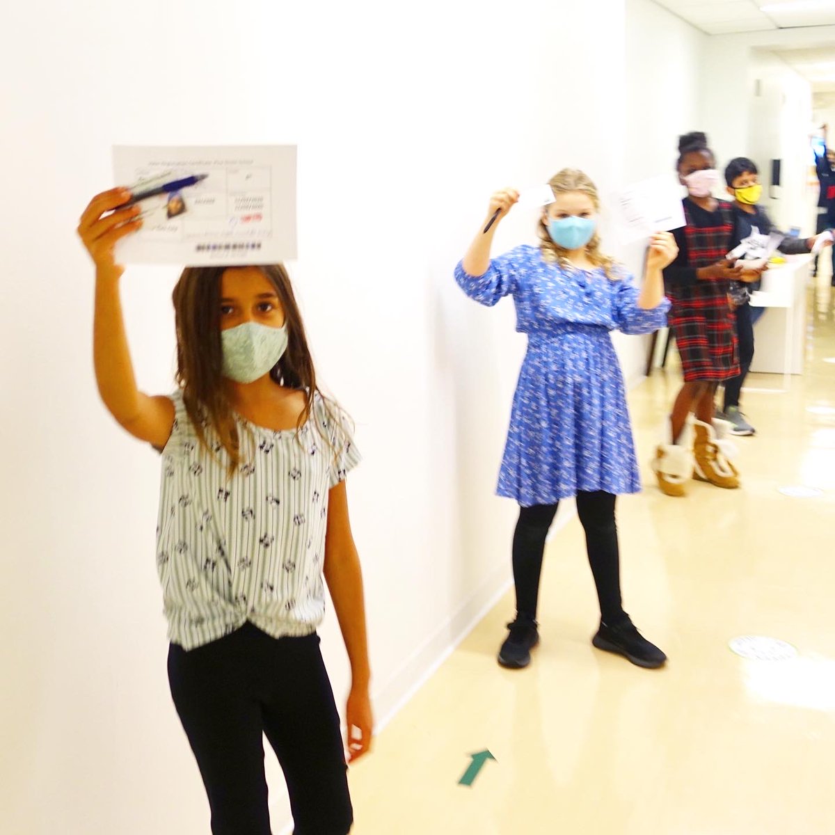 GreenIvyPSS's tweet photo. One last batch of photos from upper #elementary’s #studentcouncil #election yesterday!

They registered to #vote, waited in line at the #poll and then exercised their #righttovote (via @padlet) and have their voices heard in their community!

#FutureVoters https://t.co/HBJPflZnoc