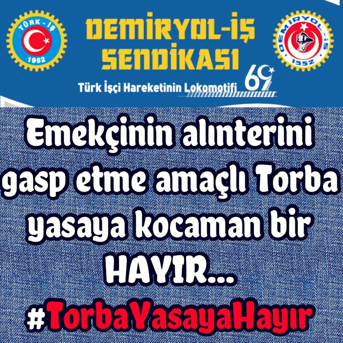orkuntiryaki27's tweet photo. TorbaYasaGeriCekilsin #TorbaYasayaHayır #torbayasayıgeriçek @turkiskonf @HMBakanligi @ailevecalisma @ZehraZumrutS @RTErdogan @TBMMresmi @demiryolissend @MehmetHalitk1 https://t.co/ijWV7OOdT3