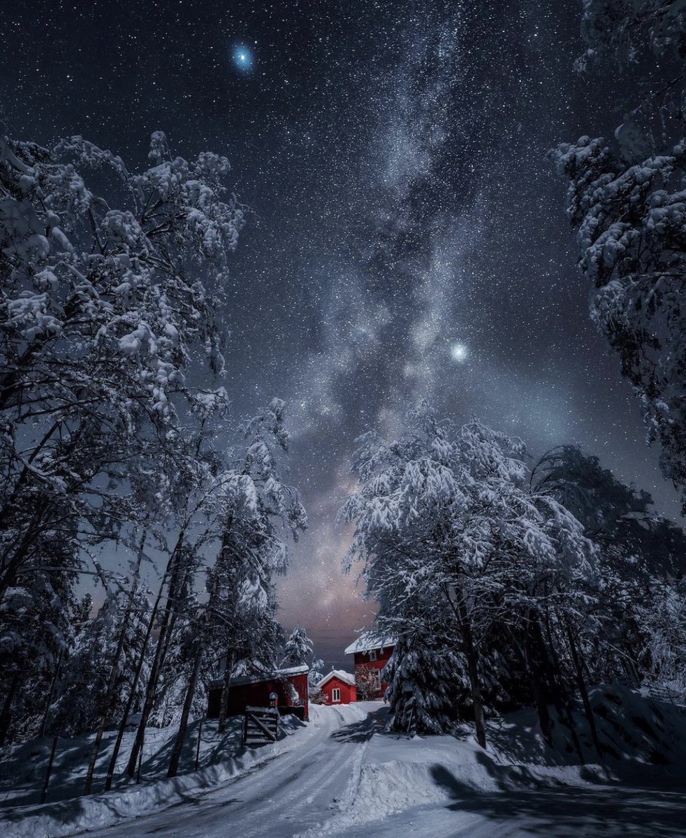 EarthPix's tweet photo. Winter nights in Norway ❄️Photo by @itseriksen https://t.co/YPPOvooryi