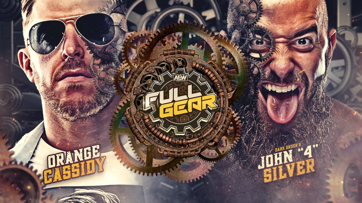 AEW's tweet photo. As announced by #AEW CEO & GM @TonyKhan on @BustedOpenRadio, @orangecassidy vs @silvernumber1 has been moved to the Full Gear main card, and he is now in negotiations to bring a new match to the Buy-In this Saturday before #AEWFullGear https://t.co/fuhLUKsolJ