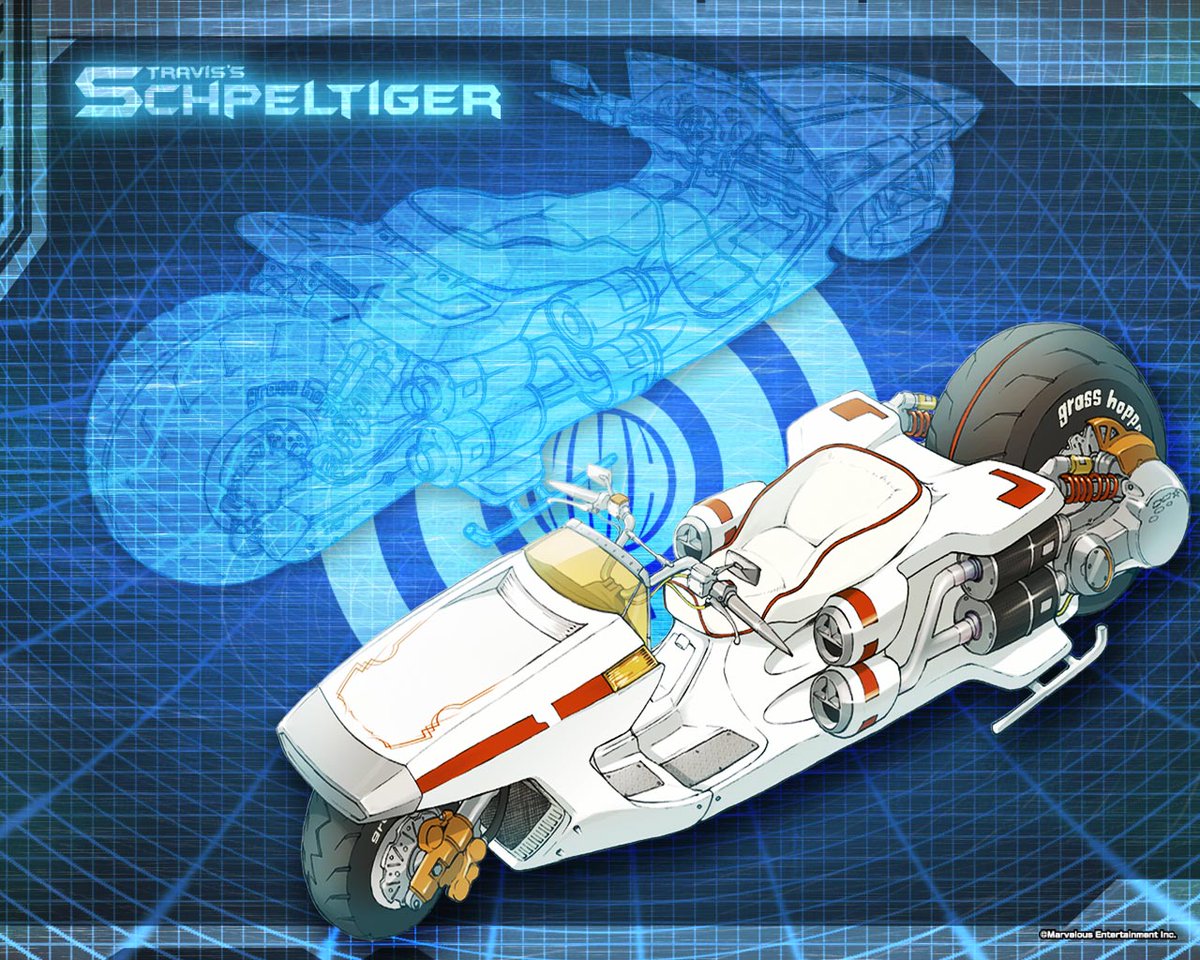 I wonder if we have art of Travis' bike in NMH2.  #NoMoreHeroes