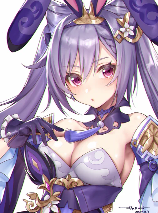 バニーガール刻晴
#原神 #Genshin 