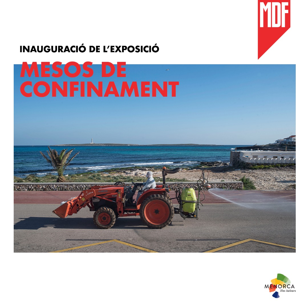 MenorcaDocFest's tweet photo. ‼️ INAGURACIÓ DE L'EXPOSICIÓ "MESOS DE CONFINAMENT" .
📷Exposició col•lectiva de fotoperiodistes i narradors gràfics dels mitjans de comunicació de les Balears.
📆5/11, 20 h.
📍Sala d’Exposicions Sant Antoni de Maó
🖱️Reserva la teva plaça a: https://t.co/4wisQ870Bs .
#MDF2020 https://t.co/CxTJUKvJot