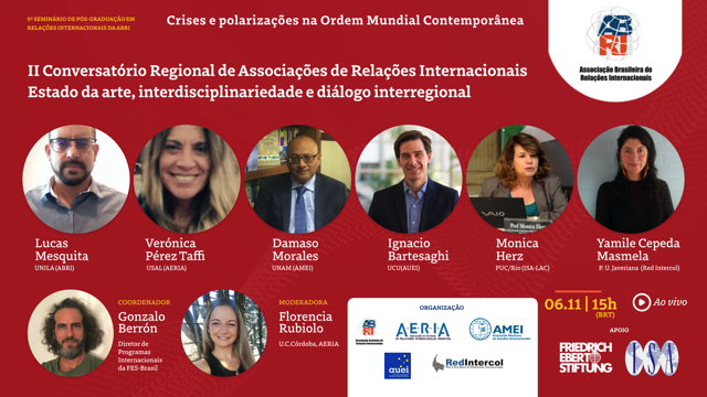 amei_mx_oficial's tweet photo. II Conversatorio Regional de Asociaciones de Relaciones Internacionales. Estado del arte, interdisciplinariedad y diálogo interregional.
#ABRI #AERIA #AMEI #AUEI #REDINTERCOL
#FriedrichEbertStiftung #ISA
Viernes 6 de noviembre
12:00 h México
Por YouTube https://t.co/dq78svWPoT https://t.co/DN2fsfJMqm