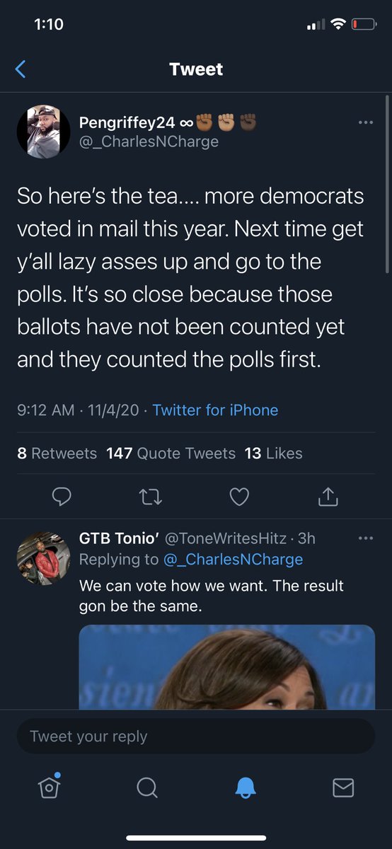 y’all always talmbout some “muting this tweet” after y’all say something dumb 