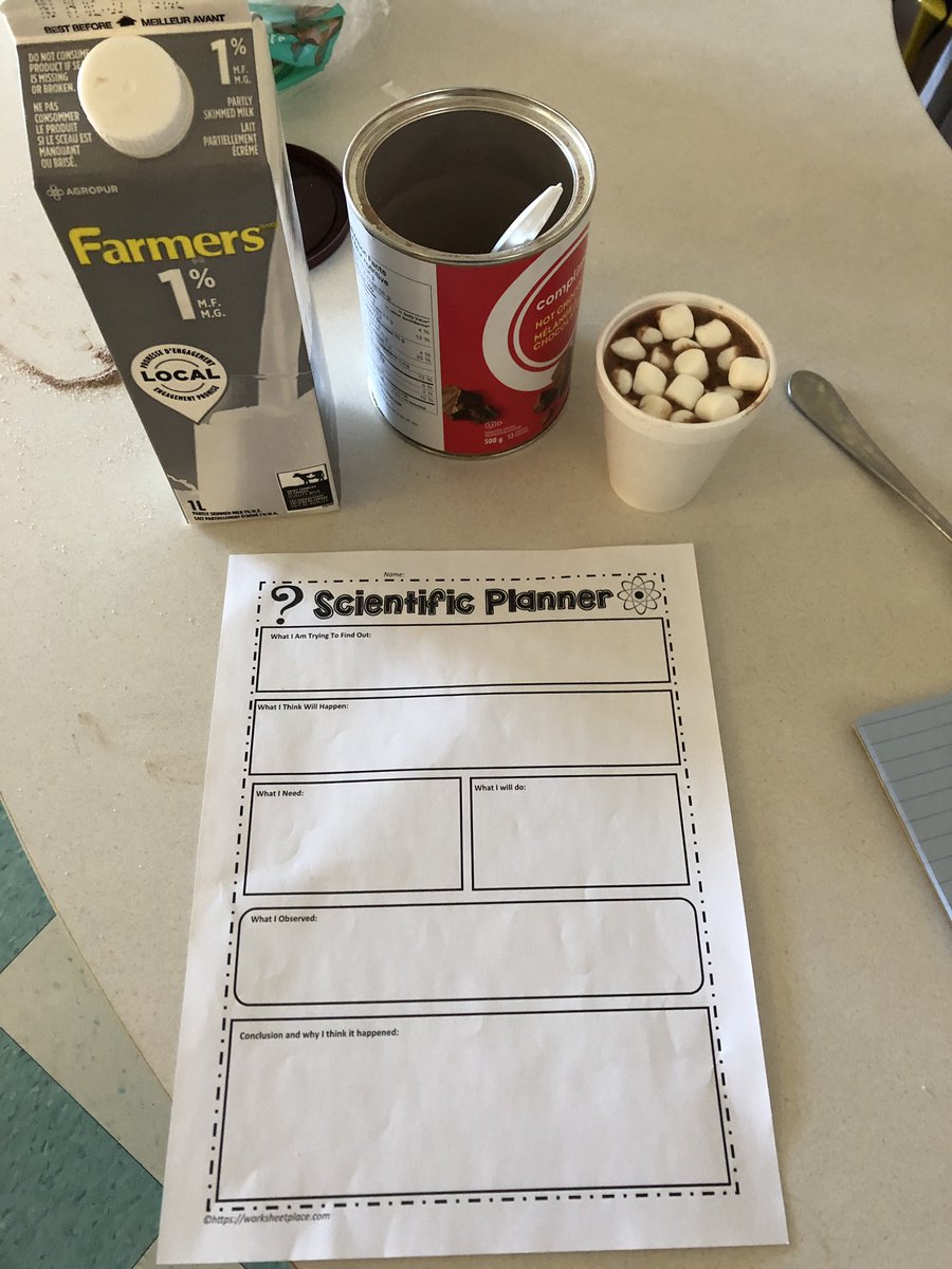 Learning about the scientific method by making hot chocolate! #handsonlearning <a href="/BerwickSchool/">Berwick School</a>