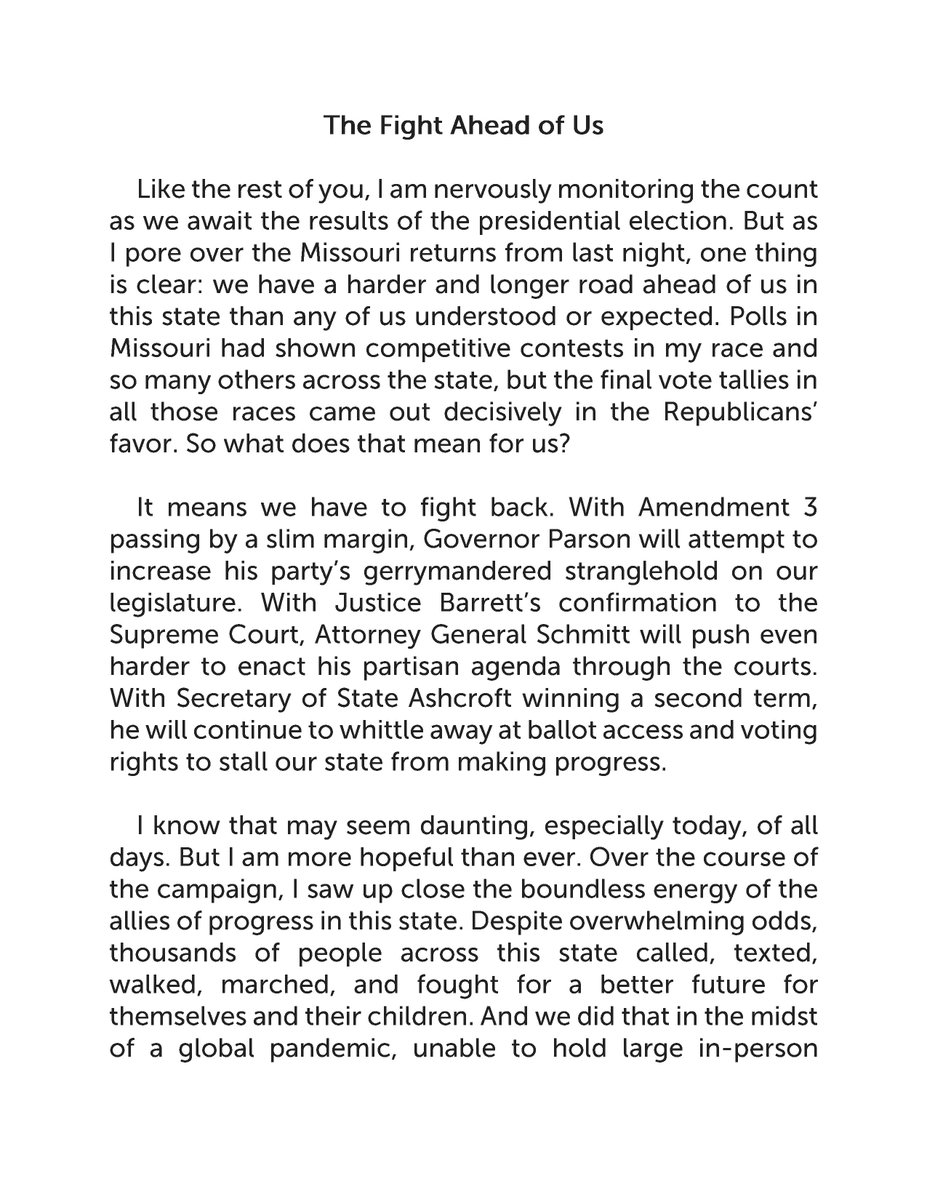 richfinneran's tweet photo. Today, we rest and reflect. 

Tomorrow, we get back to work. 

My thoughts on the fight ahead of us. https://t.co/zSI3SPUWDt