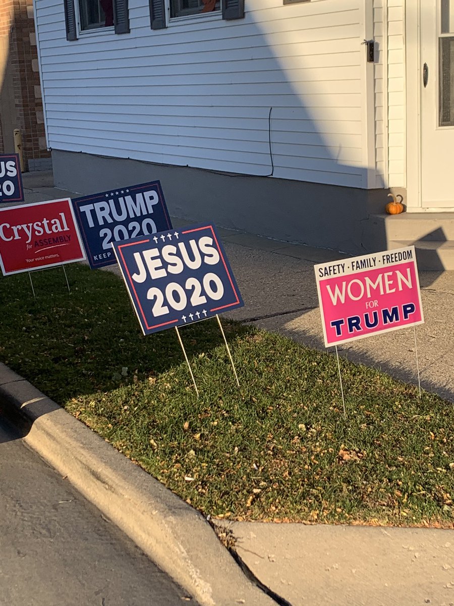 I wonder how Jesus feels being surrounded by the antichrist #Election2020