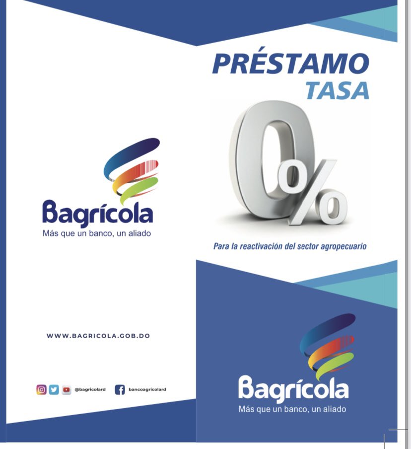bagricolaRD's tweet photo. Los productores agropecuarios pueden precalificarse en línea para acceder al programa de préstamo a tasa cero de RD$5,000 millones del Banco Agrícola a través de este link.

https://t.co/QozfGqtWFo https://t.co/T7vkCKNz6x