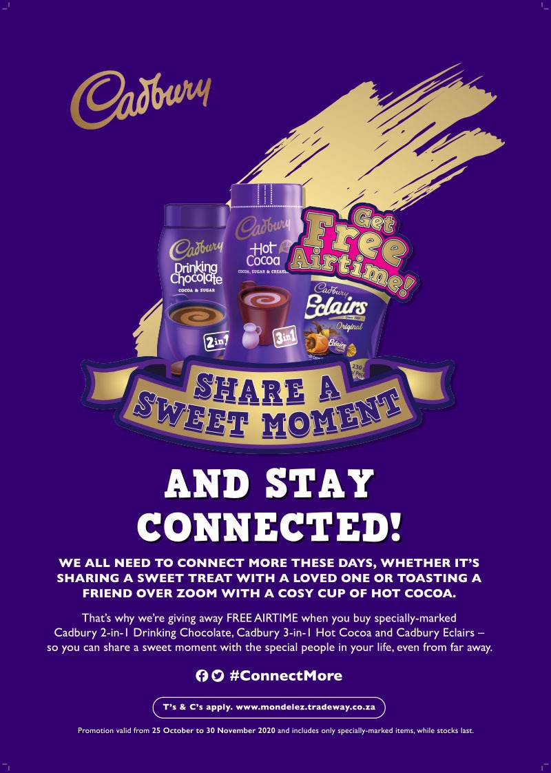 ExactExperient2's tweet photo. Don't miss out on sharing a sweet moment with your friends and family! Grab a product with a sticker in your nearest supermarket to stand a chance to win airtime!
.
.
.
#Cadburymoments
#Shareasweetmoment
#Exactexperiential
#Experientialmarketing https://t.co/e8pNUniMxk