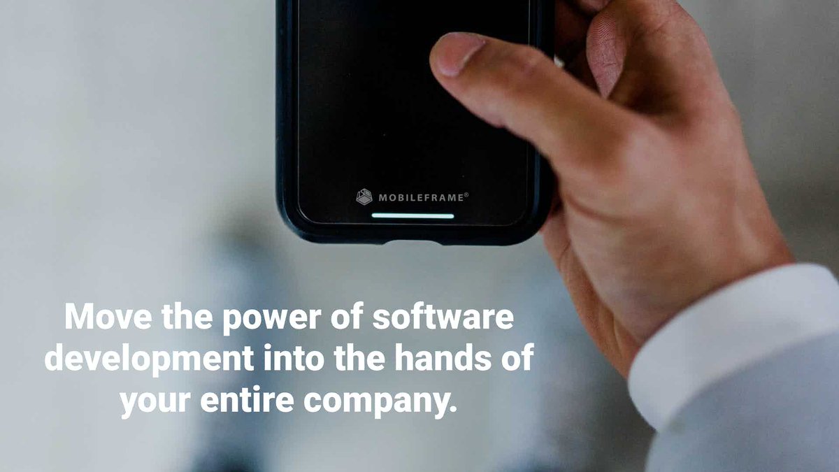 MobileFrame's tweet photo. Learn how business and non-programmers can use the #MobileFrame platform to meet the demands of faster #application delivery, building business, web, and mobile applications on your own. Learn more at https://t.co/1jWpuk9LgS #lowcode #applicationdevelopment https://t.co/xASCBSFy0P