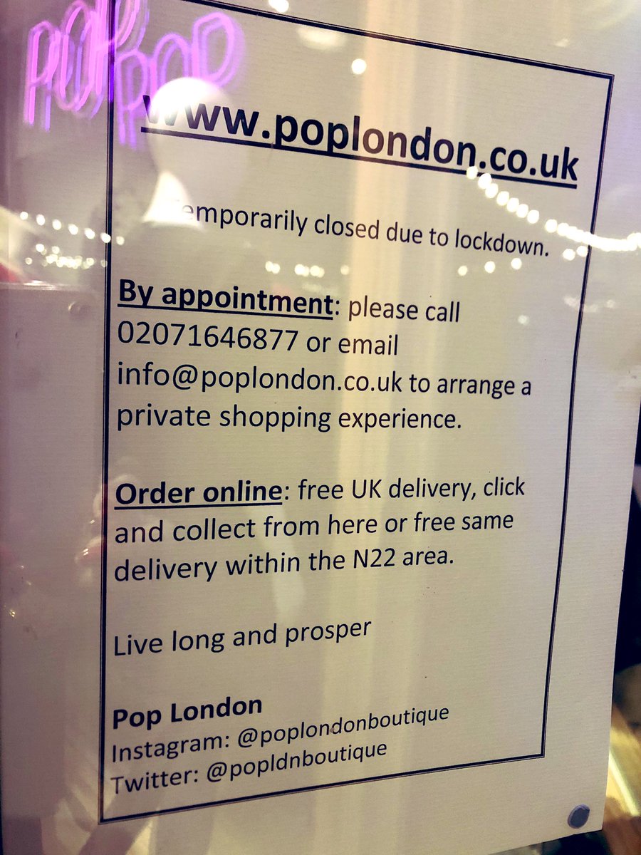 popldnboutique's tweet photo. We have gorgeous new styles under development and we’ll be adding more online as we can. 
Please order online for:
1. Free delivery in the UK &amp; NI
2. Free click and collect
3. Free same day delivery to the London N22 area (once a day during our exercise) 
#supportlocal #fashion https://t.co/4fXZjCKkJ0