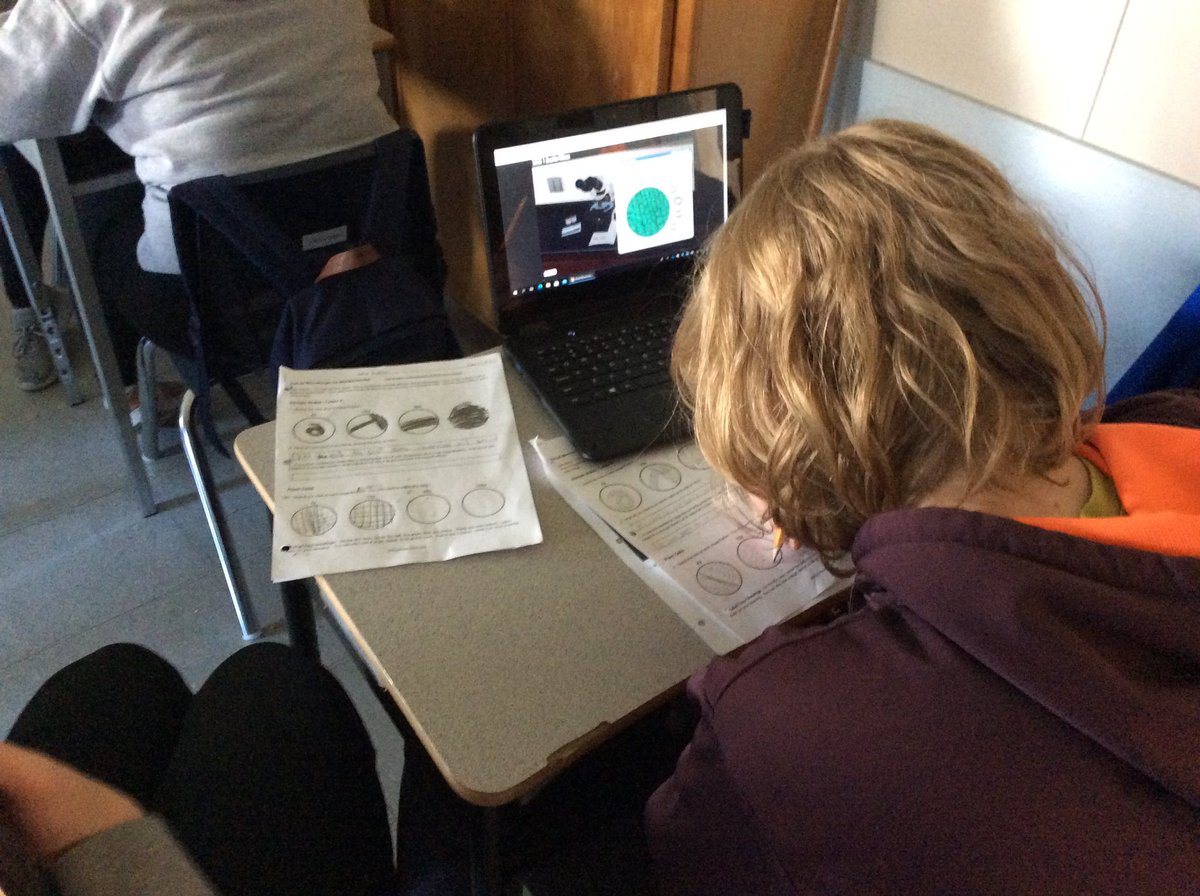 Miss_Taylor12's tweet photo. Grade 8 students were excited to learn about the parts of a microscope, how to properly use it, and explore plant cells and human blood 🦠🩸🔬@HNM_Marysville https://t.co/BduKXkrRWj